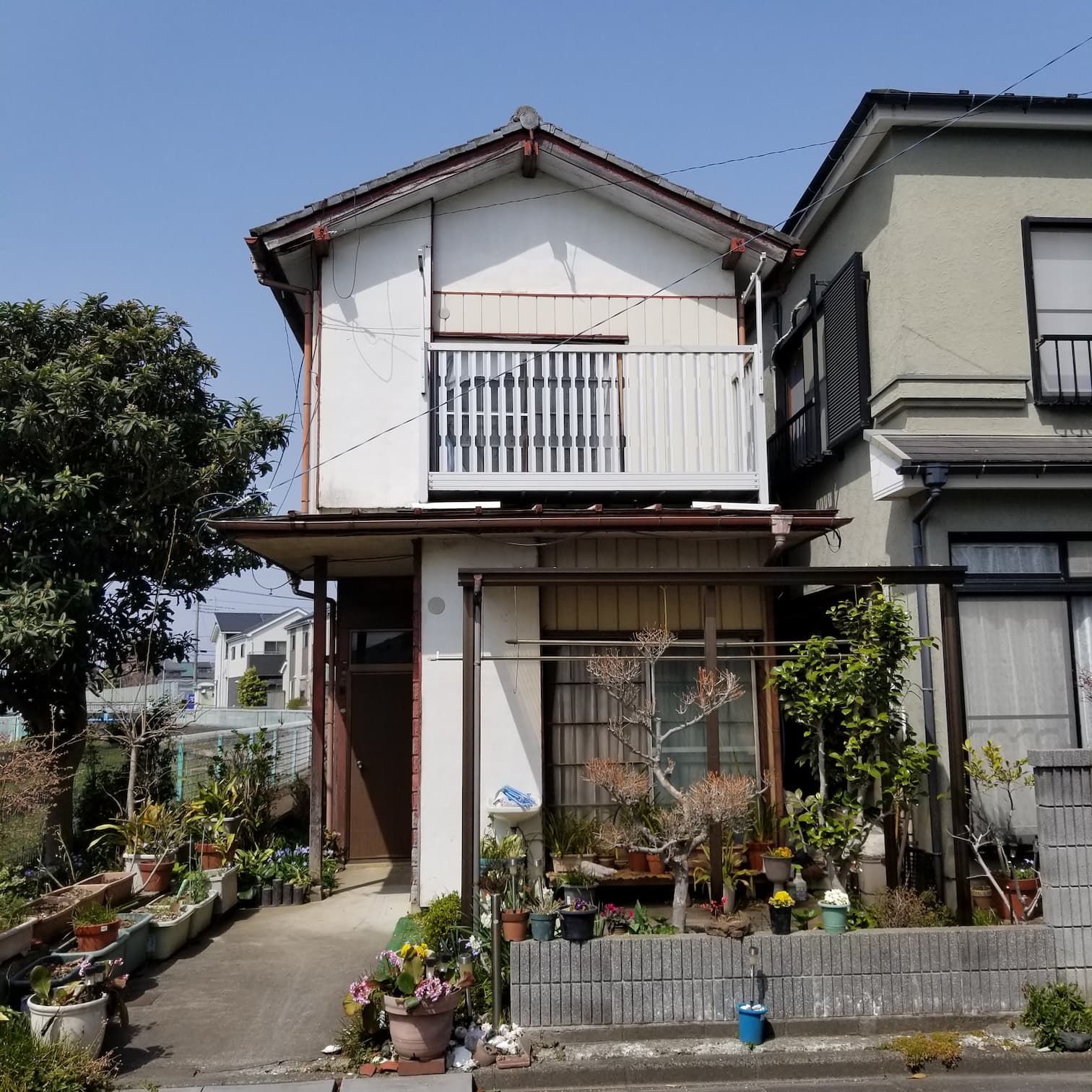 上尾市二ツ宮の昭和風の戸建て住宅の外観