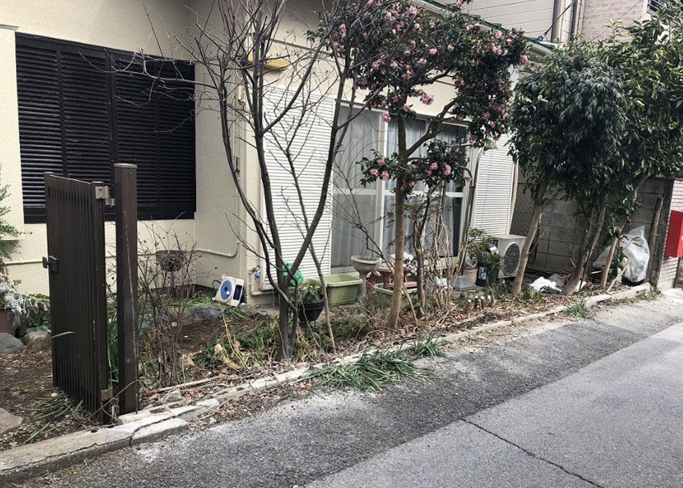 さいたま市浦和区瀬ヶ崎の古くなったブロック塀を除却した状態の写真