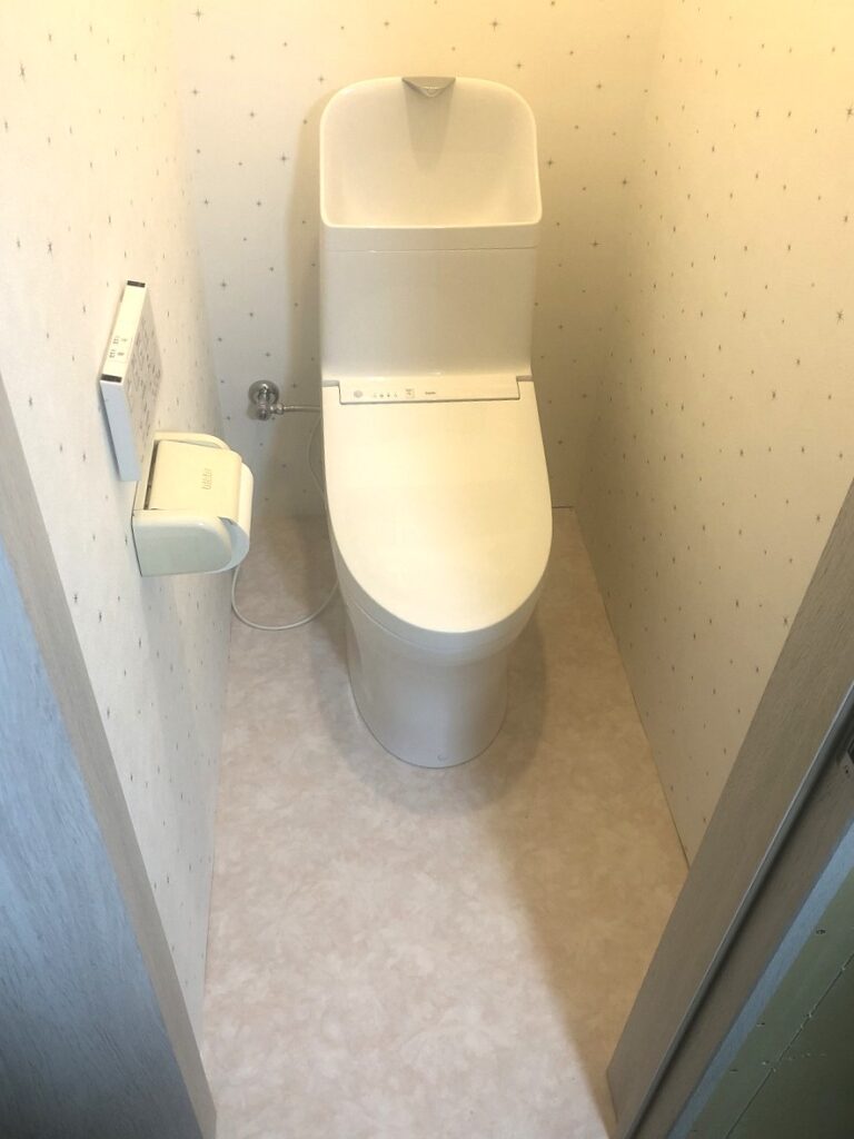 川口市安行領根岸で改修したトイレの工事
