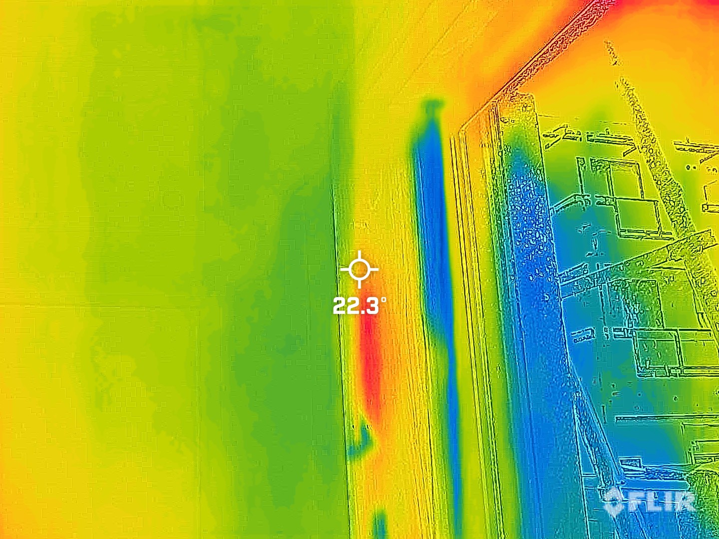 越谷市伊原散水試験工事散水試験中