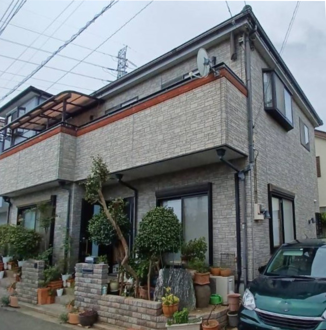 八潮市二丁目外壁塗装工事施工前