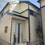 越谷市上間久里にて外壁塗装工事をさせていただきました 日本ペイント ファインパーフェクトトップ　ND-184／ND-111