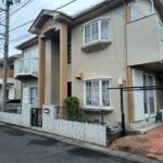 越谷市花田にて外壁塗装工事をさせていただきました ロックペイント １液ユメロックDX　RP-203／RP-134