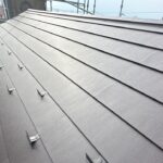 春日部市豊町にて屋根上葺き工事をさせていただきました アイジー工業　スーパーガルテクト　Sシェイドブラウン