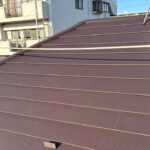 施工後の写真　赤くつやがある