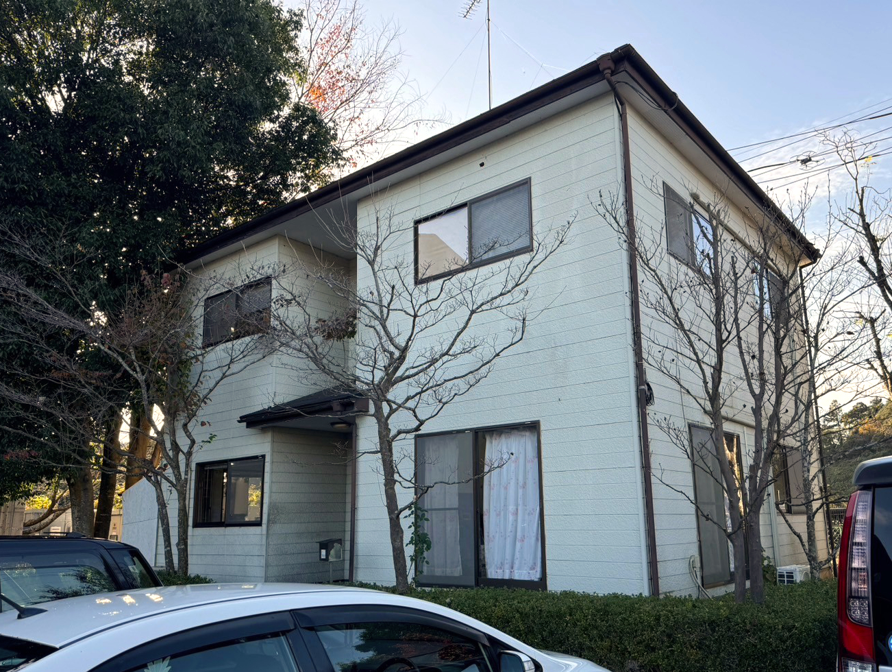 稲敷市江戸崎の外壁塗装施工前の様子