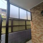 柏市豊住の目隠しフェンス取付後の様子