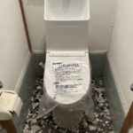 越谷市元柳田町のトイレ交換工事後の様子