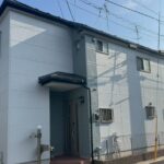 白い壁の家、柏市大塚町の外壁塗装後の美しい仕上がり