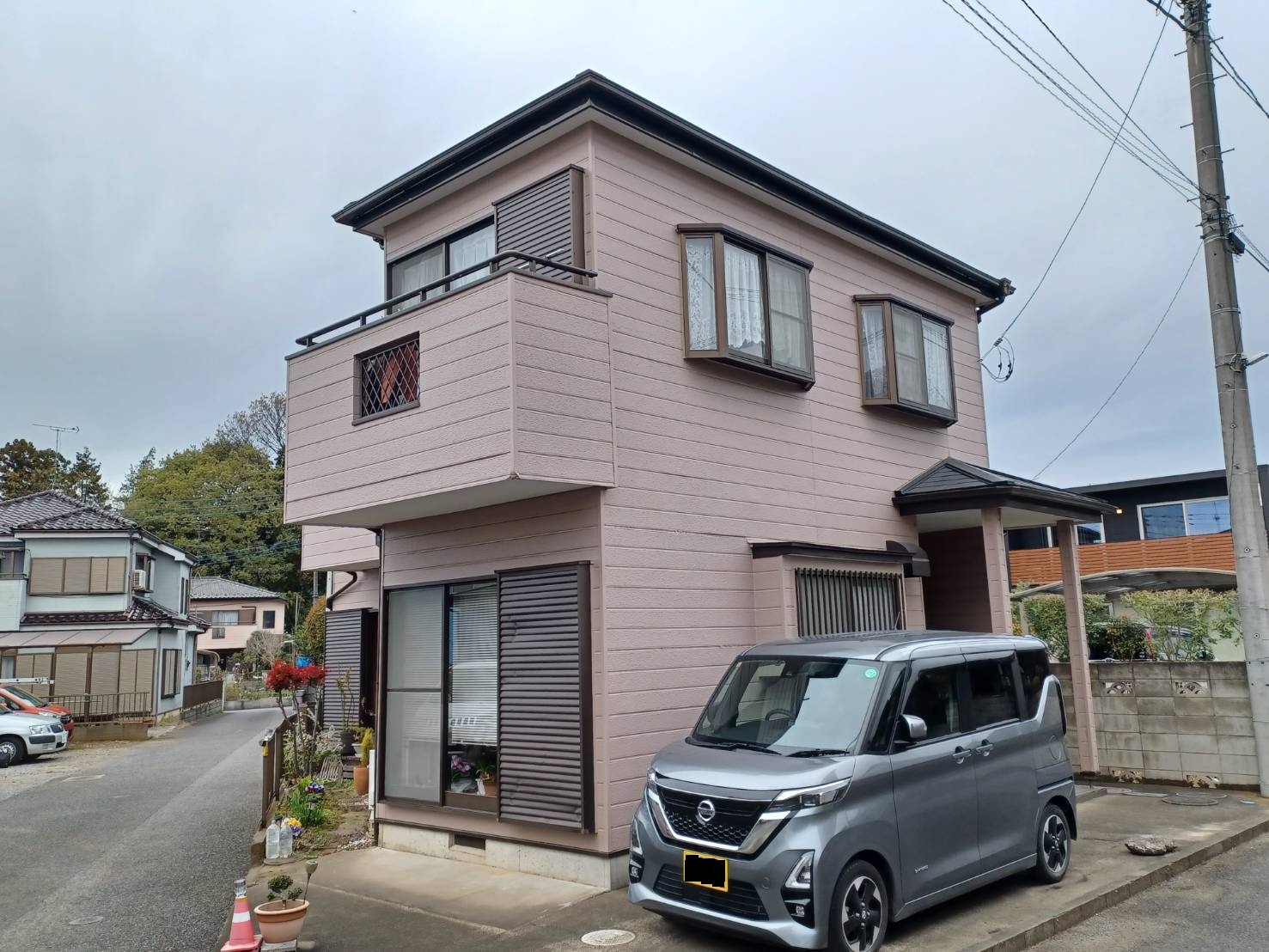 外壁塗装の施工前の写真