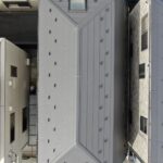 葛飾区細田にて屋根上葺き工事をさせていただきました アイジー工業　スーパーガルテクト　Sシェイドチャコール