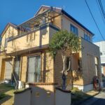 松戸市古ケ崎にて外壁塗装工事をさせていただきました 日本ペイント　インディフレッシュセラ　IF-9220