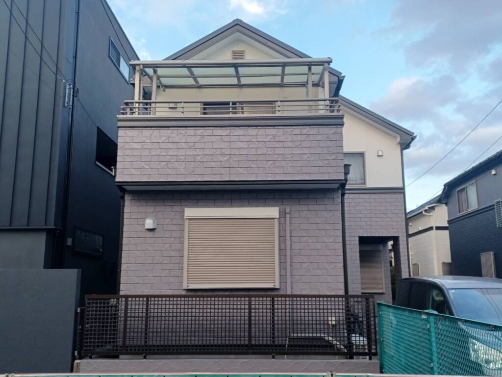 八潮市の外壁塗装工事施工後の写真