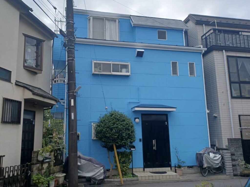 越谷市南荻島外壁塗装工事施工後の画像