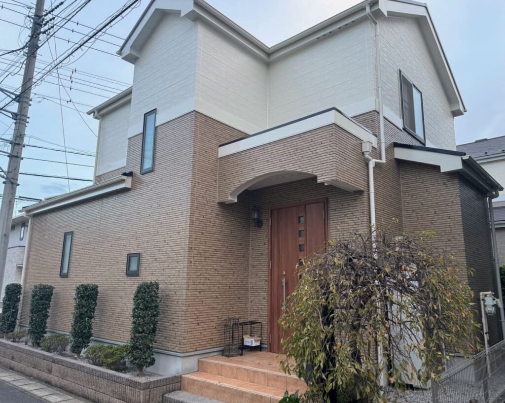 柏市西町の家、外壁塗装で美しくなりました