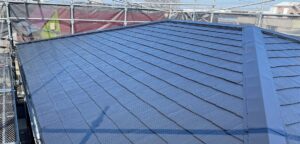 川口市前川にて屋根塗装工事をさせていただきました　屋根塗料：日本ペイント　サーモアイ4F