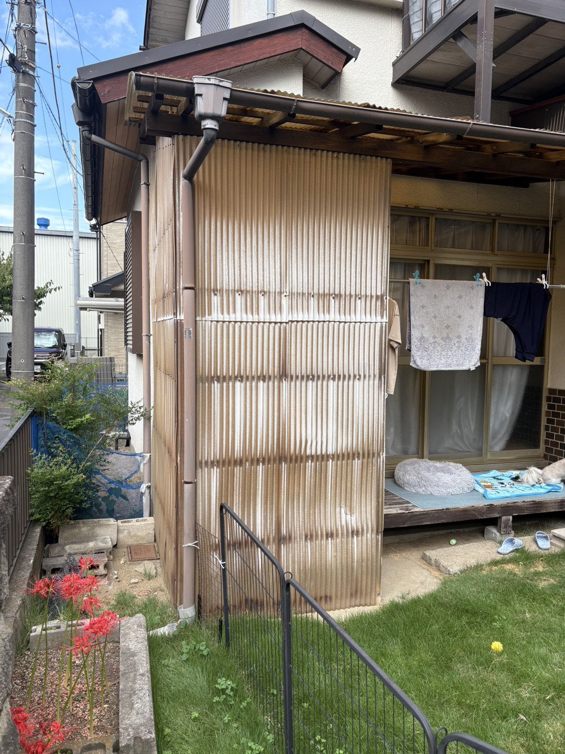 三郷市高州波板交換工事施工前