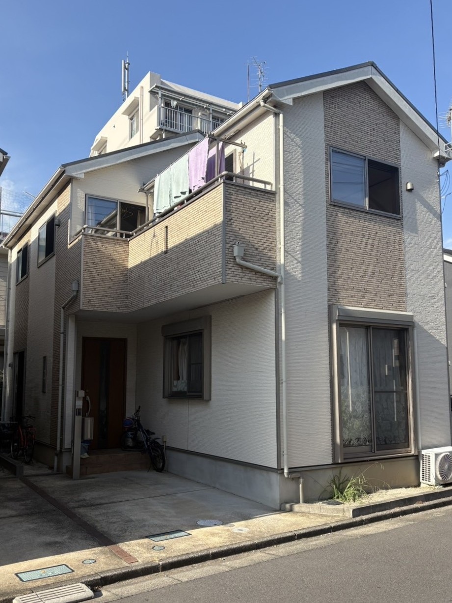 八潮市緑町外壁塗装工事施工前