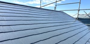 川口市本前川にて屋根塗装工事をさせていただきました 屋根塗料： 岩建ホームテックオリジナル　プロガードルーフSi　