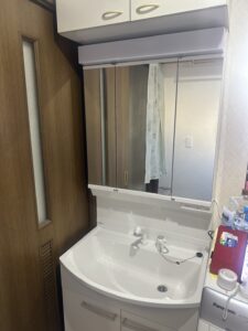 越谷市神明町洗面台交換工事施工後