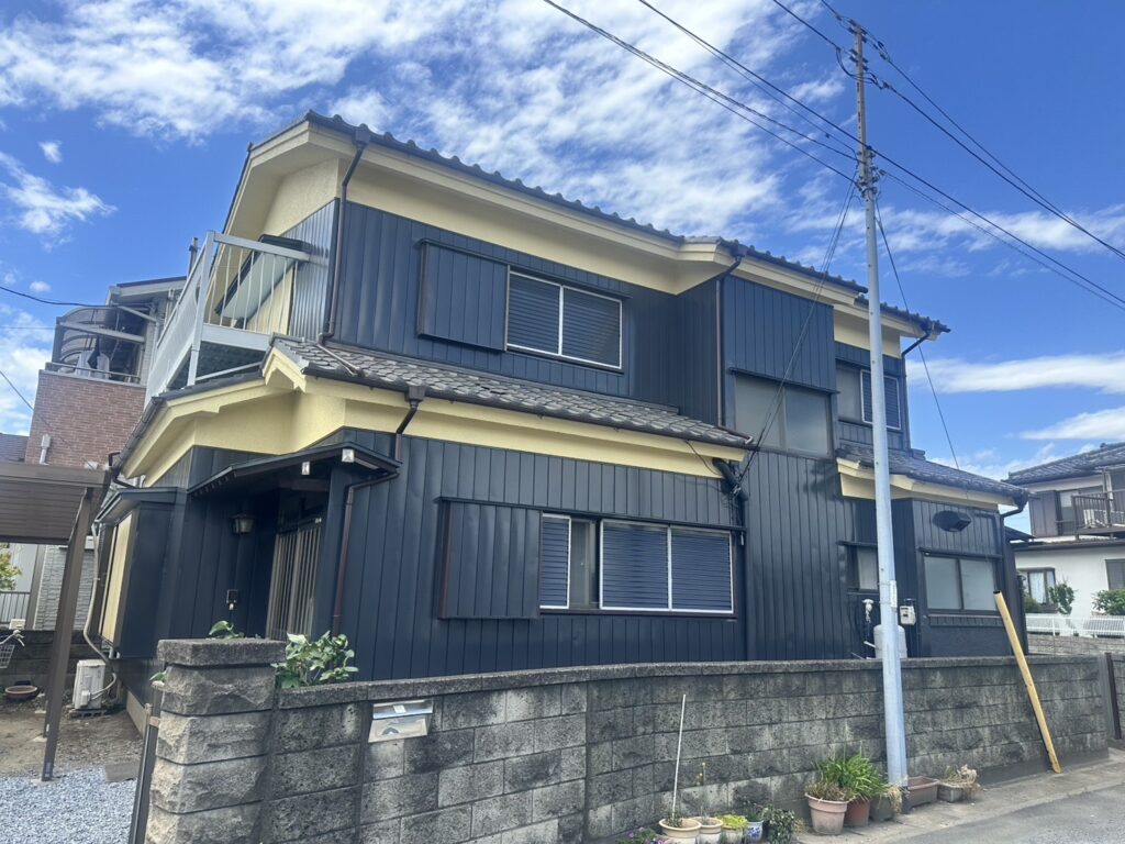八潮市鶴ケ曽根外壁塗装工事施工後
