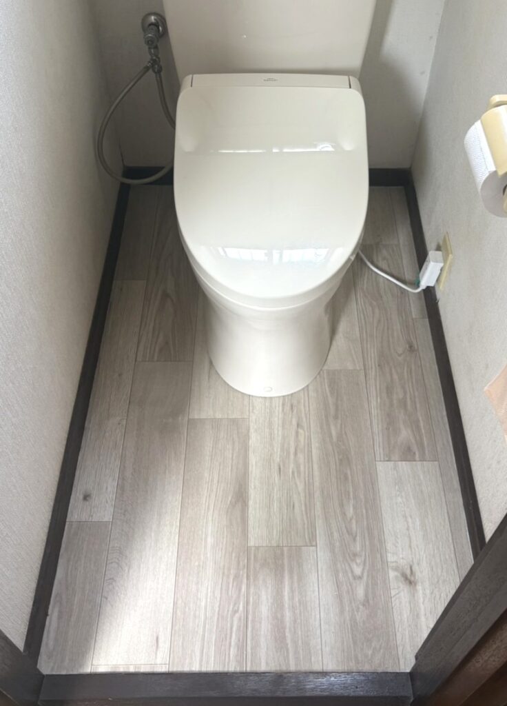 さいたま市西区指扇にてクッションフロア張替え工事をさせていただきました