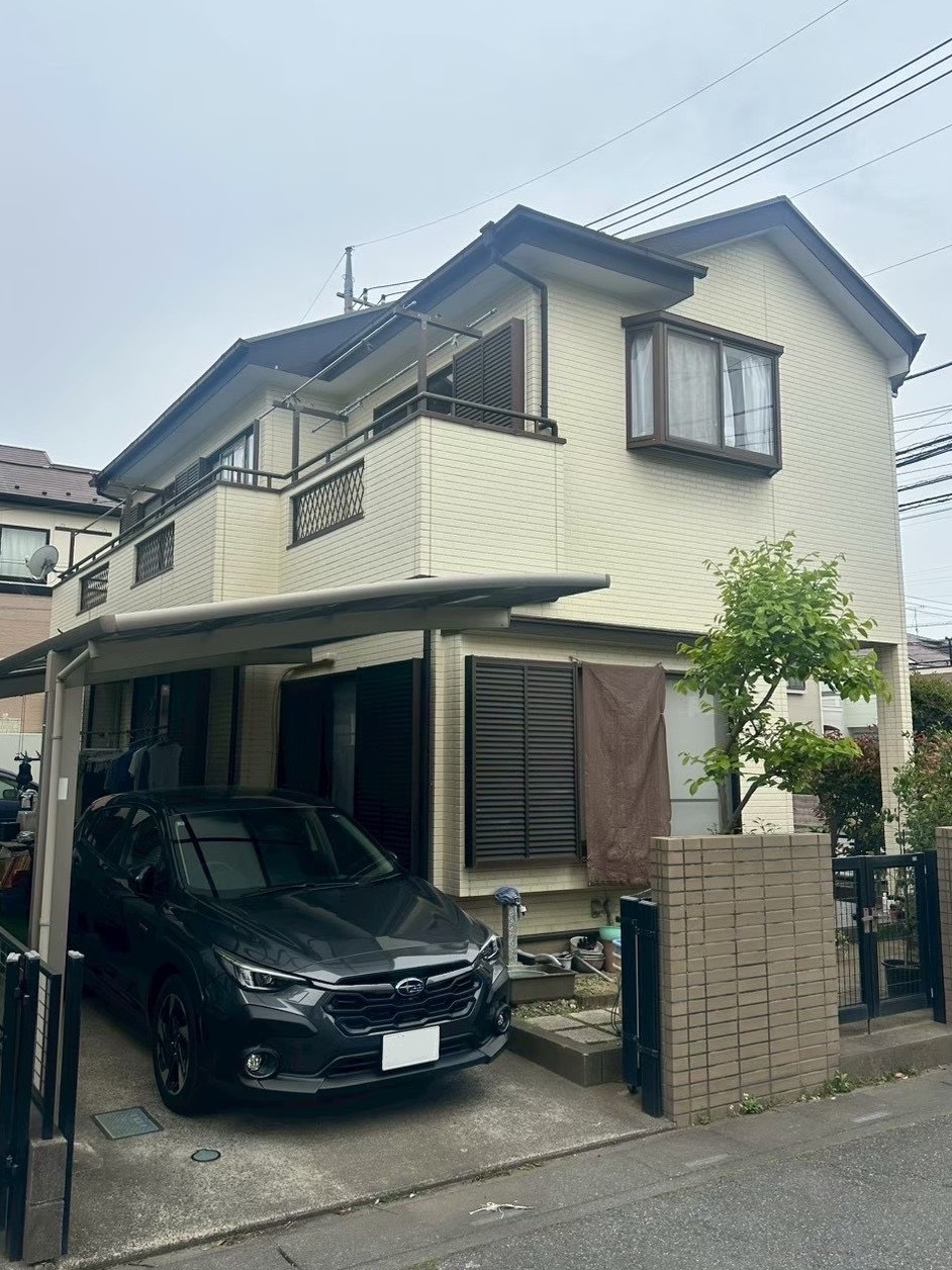 越谷市東越谷外壁塗装工事施工前