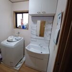 洗面化粧台交換工事の施工後の写真