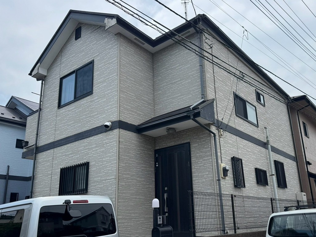 松戸市幸田の家、外壁塗装前の状態
