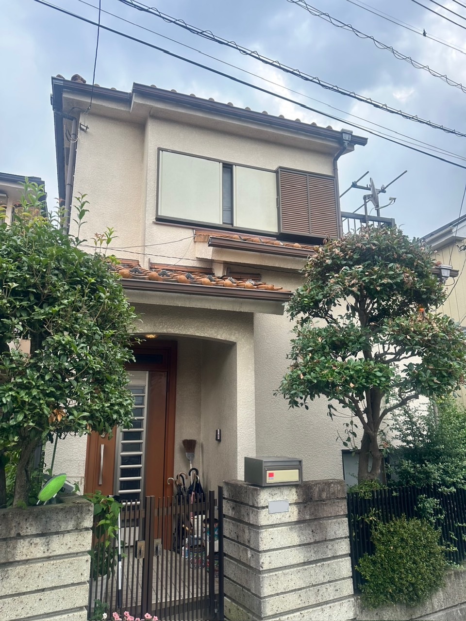 越谷市川柳町外壁塗装工事施工前